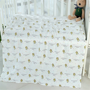 1Pc 100% Cotton Baby muslin blankets,  Soft Newborn Blankets for Bath