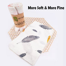 Load image into Gallery viewer, 1Pc Muslin 100% Cotton Baby Swaddles Soft Newborn Blankets Bath Gauze Infant Wrap Sleepsack Stroller Cover Play Mat Baby Bath
