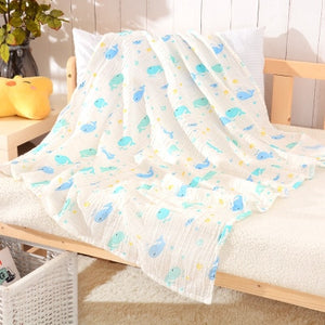 1Pc 100% Cotton Baby muslin blankets,  Soft Newborn Blankets for Bath