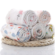 Load image into Gallery viewer, 1Pc 100% Cotton Baby muslin blankets,  Soft Newborn Blankets for Bath
