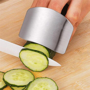 1Pc Stainless Steel Finger Hand Protector Guard Knife Cut Finger Protection Vegetable Cutting Hand Guard Kitchen Tool Gadgets