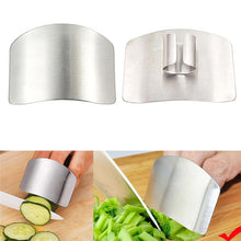 Load image into Gallery viewer, 1Pc Stainless Steel Finger Hand Protector Guard Knife Cut Finger Protection Vegetable Cutting Hand Guard Kitchen Tool Gadgets
