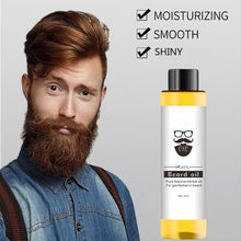 Load image into Gallery viewer, 1pc 30ml 100% Organic Beard Oi.l Hair Loss Products.   Beard care and Growth Oil
