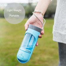Load image into Gallery viewer, New Pet water and food Storage bottle. perfect for Travel and Portable.  Outdoor Drinking Bowl For Cat Dog Food Dispenser Feeder

