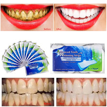 Load image into Gallery viewer, 2 pcs/pack of Dental Teeth Whitening Strips.  White Gel for Oral Hygiene and Care. teeth Bleaching Tool and Stain Remover.
