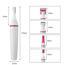 Load image into Gallery viewer, 5 in 1 Multi-functional mini electric hair Removal device. Female Shaving Machine. also works s a Trimmer Razor for Eyebrow and Underarm
