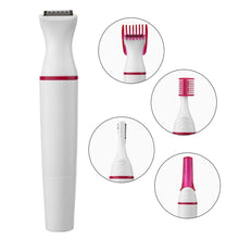 Load image into Gallery viewer, 5 in 1 Multi-functional mini electric hair Removal device. Female Shaving Machine. also works s a Trimmer Razor for Eyebrow and Underarm
