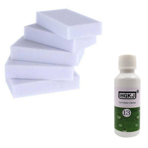 50ml+5pcs spong HGKJ-13 High Concentrated Car Roof/Seat and Interior Cleaner Cleaning Agent Fabric Car Windshield Plastic Agent