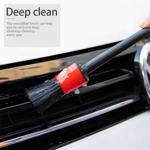 5pcs Car Detailing Brush Auto Cleaning Brushes Car Wash Brush for Car Interior Cleaning Wheel Gap Rims Dashboard Accessories