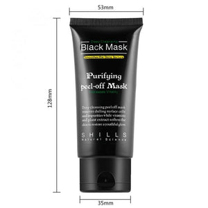 62g/6g Activated carbon blackhead and acne mask.  Deep Cleansing Black Mud Mask Blackhead Remover Peel-Off Mask