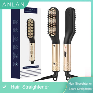 Electric Hair Straightener. Durable heated ceramic Electric com/brush for men and women