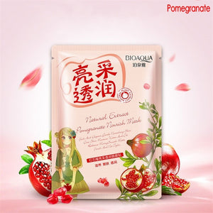 BIOAQUA Plant Extracts Aloe Face Masks Collagen Essence Facial Mask Moisturizing Firming Oil-control