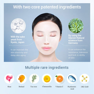 Face Mask Collagen Sheet.  retinol Mask and Acne Treatment Serum Whitening Moisturizer Skin Care Anti Aging Vitamin C