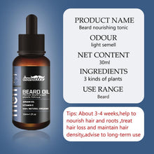 Load image into Gallery viewer, 100% essential beard growth oil, with Natural ingredients.   Hair Loss Products For Men Beard Care Hair Growth Nourishing Beard Care
