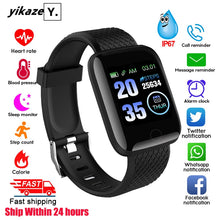 Load image into Gallery viewer, Bluetooth Smart Watch for Men and Women. Blood Pressure Monitor, Waterproof Fitness Tracker Bracelet Heart Rate Smartwatch For Android and IOS
