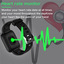 Load image into Gallery viewer, Bluetooth Smart Watch for Men and Women. Blood Pressure Monitor, Waterproof Fitness Tracker Bracelet Heart Rate Smartwatch For Android and IOS
