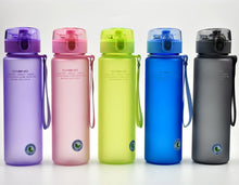 Load image into Gallery viewer, Leak Proof Sports Water Bottle of High Quality. perfect for Tour Hiking Portable My Favorite Drink Bottles 400ml 560ml free
