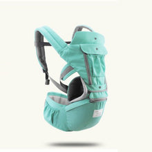 Load image into Gallery viewer, Breathable 3 in 1 Ergonomic Baby Carrier with Wrap Hipseat  [Kangaroo style] perfect for home and Travel
