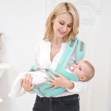 Load image into Gallery viewer, Breathable 3 in 1 Ergonomic Baby Carrier with Wrap Hipseat  [Kangaroo style] perfect for home and Travel
