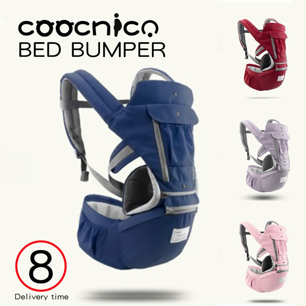 Breathable 3 in 1 Ergonomic Baby Carrier with Wrap Hipseat  [Kangaroo style] perfect for home and Travel