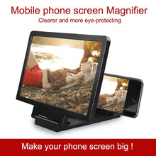 Load image into Gallery viewer, 3D Screen Amplifier Mobile Phone Screen Video Magnifier For Cell Phone Smartphone Enlarged Screen Phone Stand Bracket
