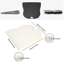 Load image into Gallery viewer, Car Wedge Seat Cushion for Cars, Offices, homes and Wheelchairs (MEMORY FOAM)ORTHOPEDIC SUPPORT, SCIATICA AND BACK PAIN RELIEF
