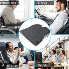 Load image into Gallery viewer, Car Wedge Seat Cushion for Cars, Offices, homes and Wheelchairs (MEMORY FOAM)ORTHOPEDIC SUPPORT, SCIATICA AND BACK PAIN RELIEF
