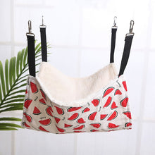 Load image into Gallery viewer, Designer Pet Hammock, made from pure cotton, for Mouse Ferrets, Guinea Pig Cat. Hanging Bed for pets
