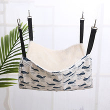 Load image into Gallery viewer, Designer Pet Hammock, made from pure cotton, for Mouse Ferrets, Guinea Pig Cat. Hanging Bed for pets
