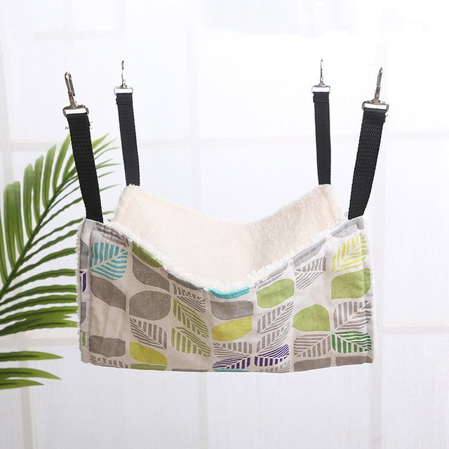 Designer Pet Hammock, made from pure cotton, for Mouse Ferrets, Guinea Pig Cat. Hanging Bed for pets