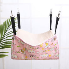 Load image into Gallery viewer, Designer Pet Hammock, made from pure cotton, for Mouse Ferrets, Guinea Pig Cat. Hanging Bed for pets
