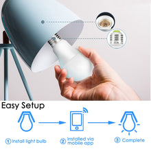 Load image into Gallery viewer, 15W B22 E27 WiFi Smart Light Bulb with dimmable effects, works with Alexa Google Assistant Control Wake up Smart Lamp Night Light
