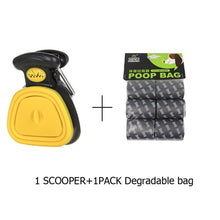 Load image into Gallery viewer, Pet Travel Foldable Poop Scooper With 1 Roll Decomposable bags.  Scoops Clean, leaves no mess Pick Up Excreta Cleaner
