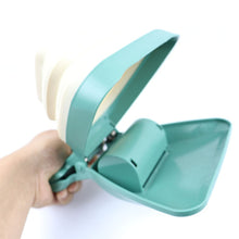 Load image into Gallery viewer, Pet Travel Foldable Poop Scooper With 1 Roll Decomposable bags.  Scoops Clean, leaves no mess Pick Up Excreta Cleaner
