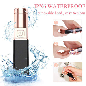 Electric Painless Hair Removal for women, Upper Lip, Cheeks and face Hair Remover Bikini Shaver Lipstick Style