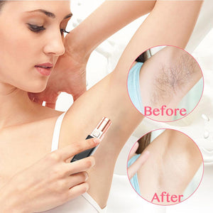 Electric Painless Hair Removal for women, Upper Lip, Cheeks and face Hair Remover Bikini Shaver Lipstick Style