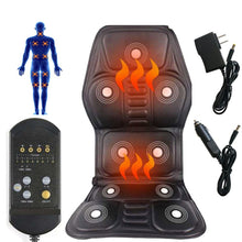 Load image into Gallery viewer, powerful Electric neck and back Massager. for car/suv/truck seats. Chair Cushion Seat machine, 9 motor Vibrator Home, Car, Office Lumbar Waist Pain Relief Pad Mat
