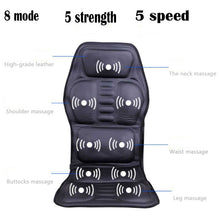 Load image into Gallery viewer, powerful Electric neck and back Massager. for car/suv/truck seats. Chair Cushion Seat machine, 9 motor Vibrator Home, Car, Office Lumbar Waist Pain Relief Pad Mat
