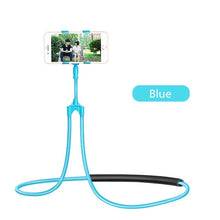 Load image into Gallery viewer, Flexible Mobile Phone Holder For all phones, iphone and android Lazy Hanging Neck Phone Stand Mount Holder Necklace Cell Phone Support Bracket
