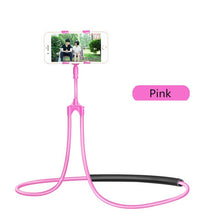 Load image into Gallery viewer, Flexible Mobile Phone Holder For all phones, iphone and android Lazy Hanging Neck Phone Stand Mount Holder Necklace Cell Phone Support Bracket
