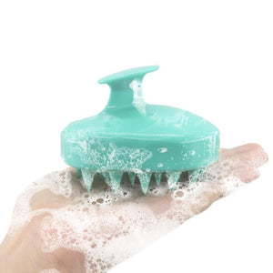 soothing Handheld Massage Comb, Portable Silicone Shampoo Scalp massager. relaxing head massage brush/comb