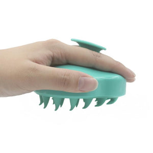 soothing Handheld Massage Comb, Portable Silicone Shampoo Scalp massager. relaxing head massage brush/comb