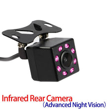 Load image into Gallery viewer, Car Rear View Camera with 4 LED Night Vision. perfect Reversing Auto Parking Monitor CCD Waterproof with 170 Degree view HD Video
