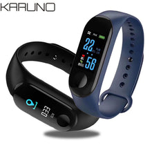 Load image into Gallery viewer, KARUNO Smart Watch for Men Women works with iOS and Android. Blood Pressure, Heart Rate Monitor, Bracelet Fitness Tracker Smart Band Sport Watch
