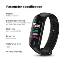 Load image into Gallery viewer, KARUNO Smart Watch for Men Women works with iOS and Android. Blood Pressure, Heart Rate Monitor, Bracelet Fitness Tracker Smart Band Sport Watch
