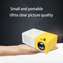 Load image into Gallery viewer, Portable Mini Projector,  Mini Home Projector AV, USB SD TF Card USB Portable Pocket Beamer for smart Phones
