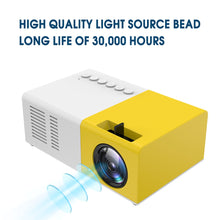 Load image into Gallery viewer, Portable Mini Projector,  Mini Home Projector AV, USB SD TF Card USB Portable Pocket Beamer for smart Phones
