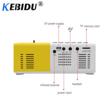 Load image into Gallery viewer, Portable Mini Projector,  Mini Home Projector AV, USB SD TF Card USB Portable Pocket Beamer for smart Phones
