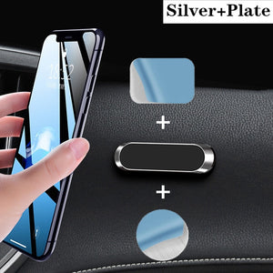 extra strong Magnetic Car Phone Holder, Dashboard Mini Strip Shape Stand For iPhone and android Metal Magnet GPS Car Mount for Wall