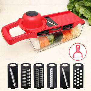 Mandoline Vegetable Fruit Slicer Grater Cutter Peeler Multifunctional Potato Peeler Carrot Grater Drain Basket Kitchen Tool